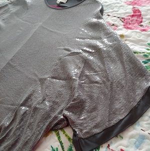 Made in Italy grey sequin Womans top